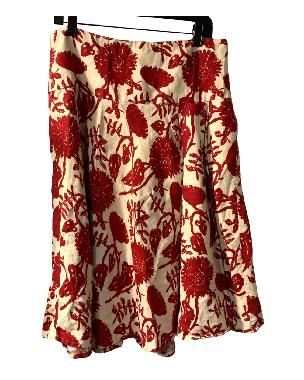 Vintage Gap Factory Womens Fall Linen Cottagecore Skirt Size 10 Made in India